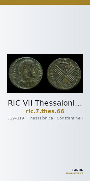 RIC VII Thessalonica 66 — CANOA