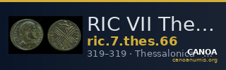 RIC VII Thessalonica 66 — CANOA