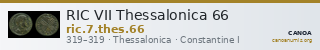 RIC VII Thessalonica 66 — CANOA