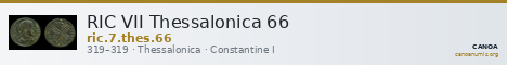 RIC VII Thessalonica 66 — CANOA