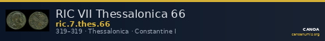 RIC VII Thessalonica 66 — CANOA