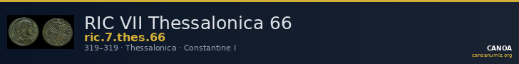 RIC VII Thessalonica 66 — CANOA
