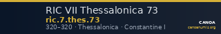 RIC VII Thessalonica 73 — CANOA