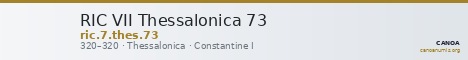 RIC VII Thessalonica 73 — CANOA