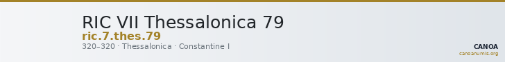 RIC VII Thessalonica 79 — CANOA