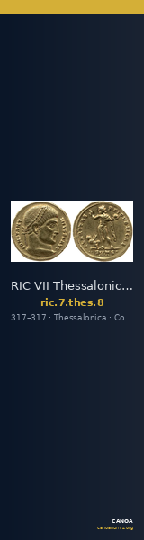 RIC VII Thessalonica 8 — CANOA