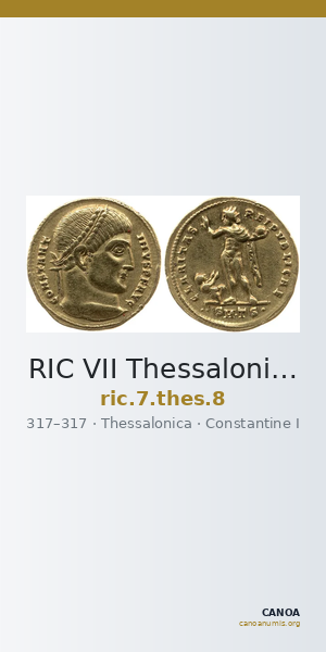 RIC VII Thessalonica 8 — CANOA