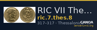 RIC VII Thessalonica 8 — CANOA
