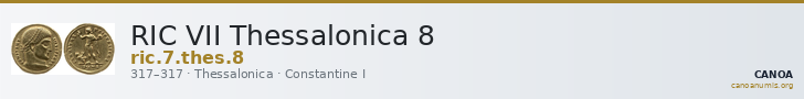 RIC VII Thessalonica 8 — CANOA