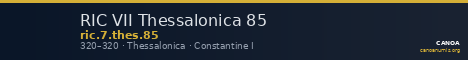 RIC VII Thessalonica 85 — CANOA