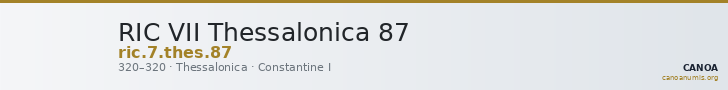 RIC VII Thessalonica 87 — CANOA
