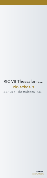 RIC VII Thessalonica 9 — CANOA