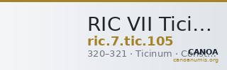 RIC VII Ticinum 105 — CANOA