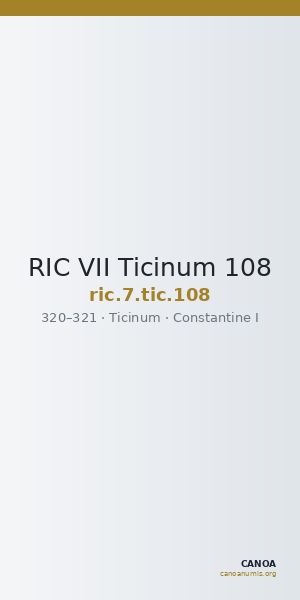 RIC VII Ticinum 108 — CANOA