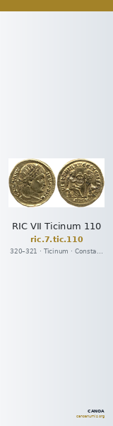 RIC VII Ticinum 110 — CANOA