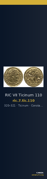 RIC VII Ticinum 110 — CANOA
