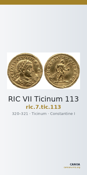 RIC VII Ticinum 113 — CANOA
