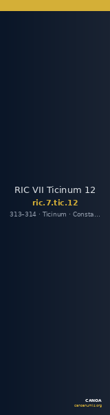 RIC VII Ticinum 12 — CANOA