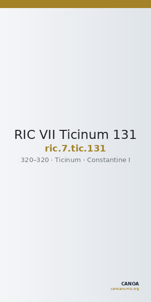 RIC VII Ticinum 131 — CANOA