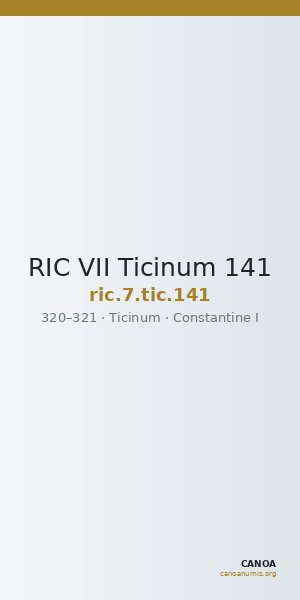 RIC VII Ticinum 141 — CANOA