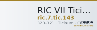 RIC VII Ticinum 143 — CANOA