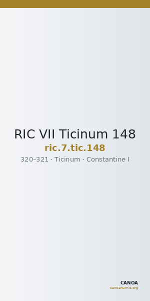 RIC VII Ticinum 148 — CANOA