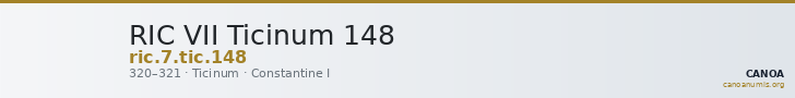 RIC VII Ticinum 148 — CANOA