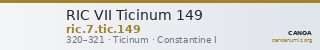 RIC VII Ticinum 149 — CANOA