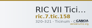 RIC VII Ticinum 158 — CANOA