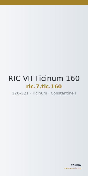 RIC VII Ticinum 160 — CANOA