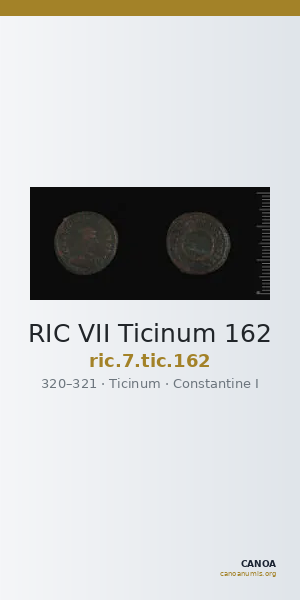 RIC VII Ticinum 162 — CANOA
