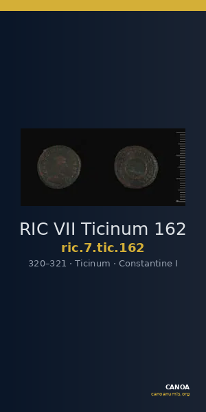 RIC VII Ticinum 162 — CANOA