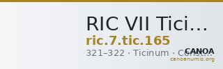 RIC VII Ticinum 165 — CANOA