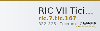 RIC VII Ticinum 167 — CANOA