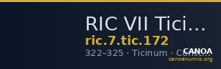 RIC VII Ticinum 172 — CANOA