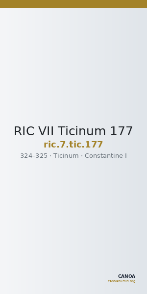 RIC VII Ticinum 177 — CANOA