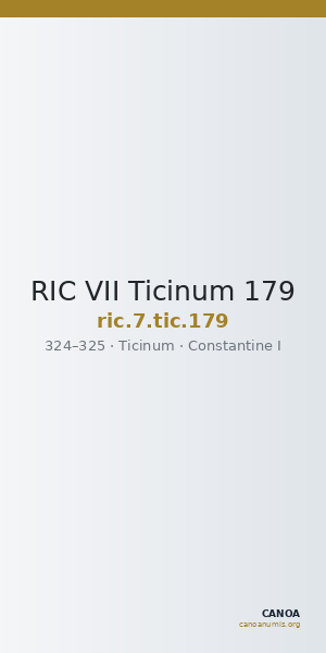 RIC VII Ticinum 179 — CANOA