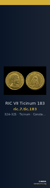 RIC VII Ticinum 183 — CANOA