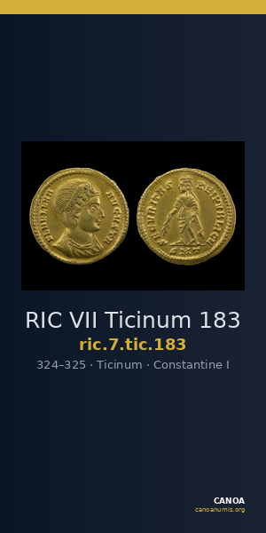 RIC VII Ticinum 183 — CANOA