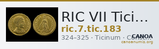 RIC VII Ticinum 183 — CANOA