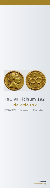 RIC VII Ticinum 192 — CANOA