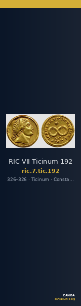 RIC VII Ticinum 192 — CANOA