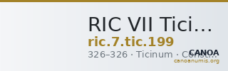 RIC VII Ticinum 199 — CANOA