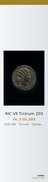 RIC VII Ticinum 203 — CANOA
