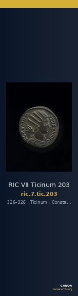 RIC VII Ticinum 203 — CANOA