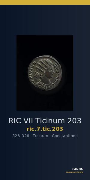 RIC VII Ticinum 203 — CANOA