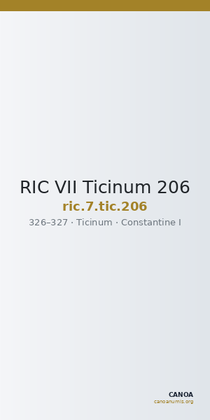 RIC VII Ticinum 206 — CANOA
