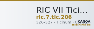 RIC VII Ticinum 206 — CANOA