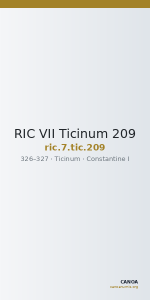 RIC VII Ticinum 209 — CANOA