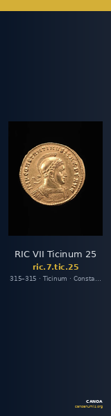 RIC VII Ticinum 25 — CANOA